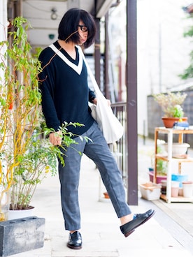 えてるさん（メンズ・159cm）の秋コーディネート