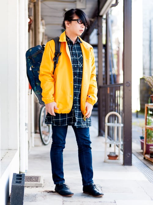 えてる Championのブルゾンを使ったコーディネート Wear