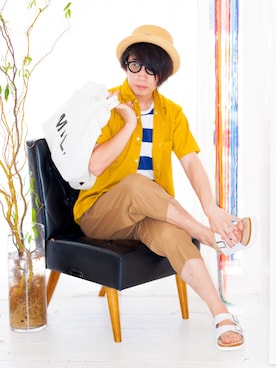 えてるさん（メンズ・159cm）の夏コーディネート