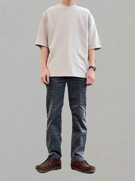 「シュプリーム」｜「アイテム（ブーツ）」を使った、kazuさん（メンズ・170cm）の春コーディネート