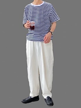 「PUBLIC TOKYO（パブリックトウキョウ）のアイテム（シューズ）」を使った、kazuさん（メンズ・170cm）の春コーディネート
