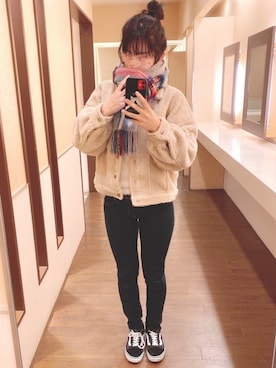 「cashmere（カシミア）のアイテム」を使った、❁かなぽぽ❁さん（レディース・164cm）の秋コーディネート