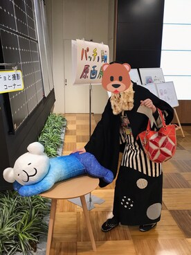「ORIGAMI（オリガミ）のアイテム」を使った、こめさんʕ´(ᴥ)`ʔさん（レディース・163cm）の春コーディネート