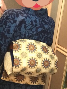 「名古屋帯」｜こめさんʕ´(ᴥ)`ʔさん（レディース・163cm）の冬コーディネート
