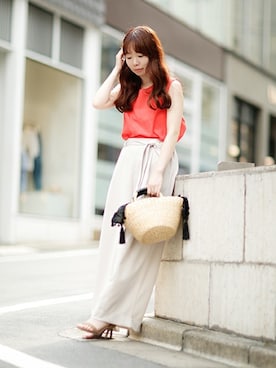 nano・universe lady's　STAFFさん（レディース・157cm）の夏コーディネート