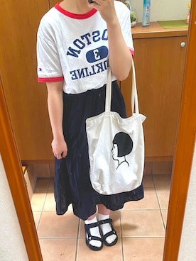 「Noritakeのアイテム」を使った、ぽさん（レディース・161cm）の夏コーディネート