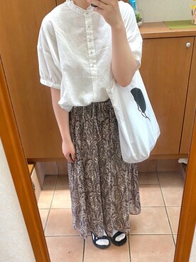 「Noritakeのアイテム」を使った、ぽさん（レディース・161cm）の夏コーディネート