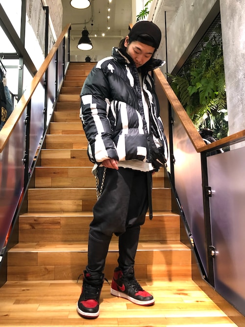 Takatoshi Tsuda Royal Flash 上野 Nikeのダウンジャケット コートを使ったコーディネート Wear