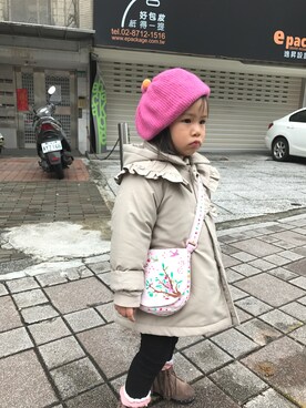 「NOのアイテム」を使った、wowshoppingqueenさん（キッズ・90cm）の春コーディネート