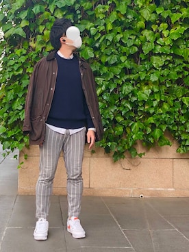 「春めきシューズ」｜「アイテム（その他アウター）」を使った、Chrisさん（メンズ・181cm）の春コーディネート