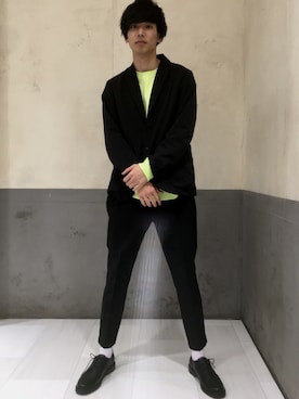 「SOLOTEX」｜るるるるるさん（メンズ・183cm）の秋コーディネート