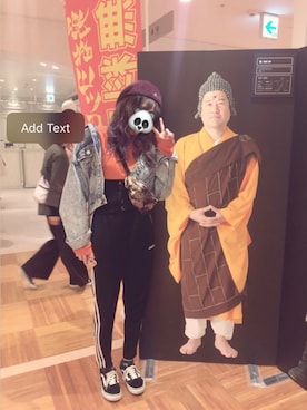 「アイテム（メッセンジャーバッグ）」を使った、さ  きさん（レディース・164cm・10代）の秋コーディネート