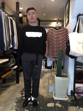 「Time is on（タイムイズオン）のアイテム」を使った、Timeisonさん（メンズ・175cm）の春コーディネート