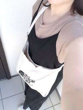 「ザノースフェイス」｜「アイテム（オールインワン・サロペット）」を使った、e♡t♡cさん（レディース・153cm）の夏コーディネート