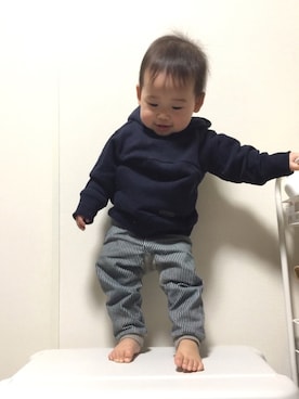 「BNT（ビーエヌティー　　）のアイテム」を使った、ゆーせいさん（キッズ・70cm）の冬コーディネート