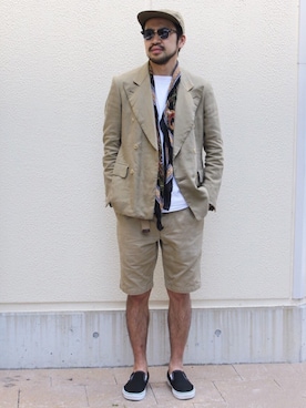 「KENNETH FIELD」｜Ikuo Mitaniさん（メンズ・171cm）の春コーディネート