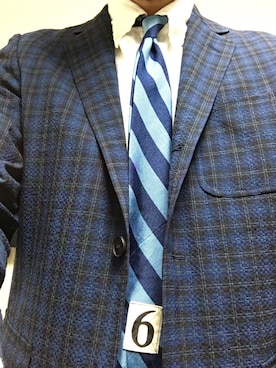 「アイテム（フォーマルスーツ/小物）」を使った、Ikuo Mitaniさん（メンズ・171cm）の春コーディネート