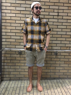 「KENNETH FIELD」｜Ikuo Mitaniさん（メンズ・171cm）の夏コーディネート