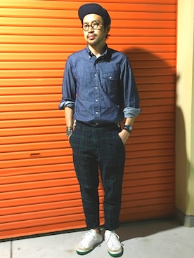 「KENNETH FIELD」｜Ikuo Mitaniさん（メンズ・171cm）の夏コーディネート