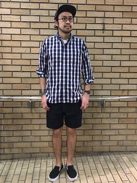「KENNETH FIELD」｜Ikuo Mitaniさん（メンズ・171cm）の夏コーディネート