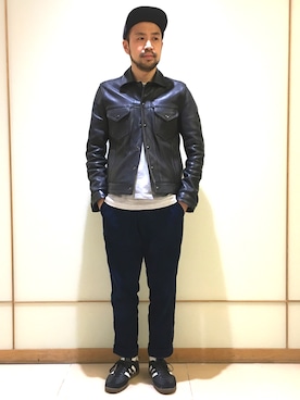 「KENNETH FIELD」｜Ikuo Mitaniさん（メンズ・171cm）の秋コーディネート