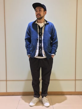 「KENNETH FIELD」｜Ikuo Mitaniさん（メンズ・171cm）の秋コーディネート