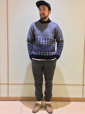 「RANCOURT（ランコート）のアイテム」を使った、Ikuo Mitaniさん（メンズ・171cm）の秋コーディネート