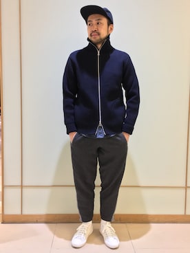 「Andersen-Andersen（アンデルセンアンデルセン）のアイテム」を使った、Ikuo Mitaniさん（メンズ・171cm）の秋コーディネート