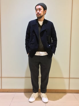 「KENNETH FIELD」｜Ikuo Mitaniさん（メンズ・171cm）の秋コーディネート