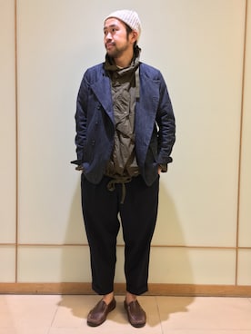 「KENNETH FIELD」｜Ikuo Mitaniさん（メンズ・171cm）の春コーディネート