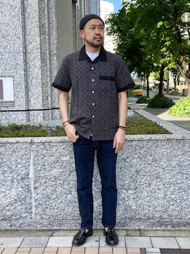 「WAREHOUSE（ウエアハウス）のアイテム（パンツ）」を使った、Ikuo Mitaniさん（メンズ・171cm）の春コーディネート