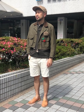 「KENNETH FIELD」｜Ikuo Mitaniさん（メンズ・171cm）の夏コーディネート
