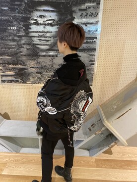 「ブルゾン 黒」｜rinoさん（レディース・155cm）の秋コーディネート