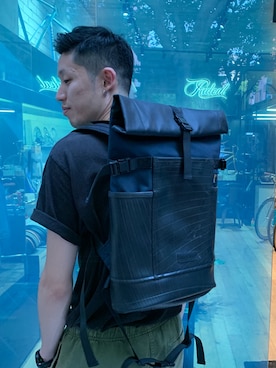 「RUBBER KILLER（ラバーキラー）のアイテム」を使った、9さん（メンズ・185cm）の夏コーディネート