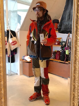 「ALDIES（アールディーズ）のアイテム（ナイロンジャケット）」を使った、りょうさん（メンズ・171cm）の冬コーディネート
