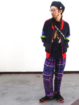 「ALDIES（アールディーズ）のアイテム（ジャージ）」を使った、りょうさん（メンズ・171cm）の春コーディネート