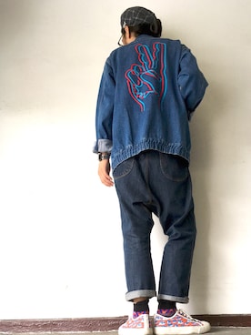 「JULIEN DAVID（ジュリエンデビッド）のアイテム（シューズ）」を使った、りょうさん（メンズ・171cm）の秋コーディネート