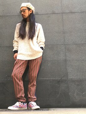 「JULIEN DAVID（ジュリエンデビッド）のアイテム（シューズ）」を使った、りょうさん（メンズ・171cm）の秋コーディネート