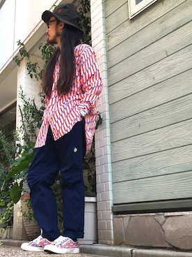 「JULIEN DAVID（ジュリエンデビッド）のアイテム（シューズ）」を使った、りょうさん（メンズ・171cm）の秋コーディネート