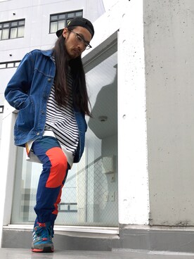 「WEAR昭和部」｜「アイテム（デニムジャケット）」を使った、りょうさん（メンズ・171cm）の秋コーディネート