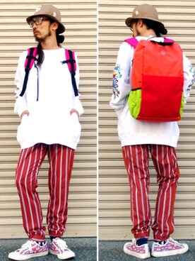 「JULIEN DAVID（ジュリエンデビッド）のアイテム（シューズ）」を使った、りょうさん（メンズ・171cm）の秋コーディネート
