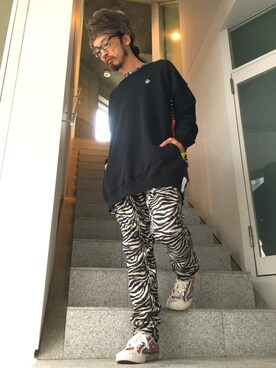 「JULIEN DAVID（ジュリエンデビッド）のアイテム（シューズ）」を使った、りょうさん（メンズ・171cm）の秋コーディネート