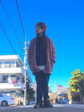 「WEAR昭和部」｜「アイテム（ブルゾン）」を使った、りょうさん（メンズ・171cm）の冬コーディネート