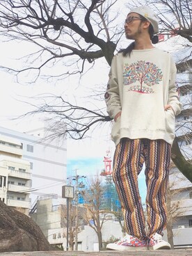 「JULIEN DAVID（ジュリエンデビッド）のアイテム（シューズ）」を使った、りょうさん（メンズ・171cm）の春コーディネート