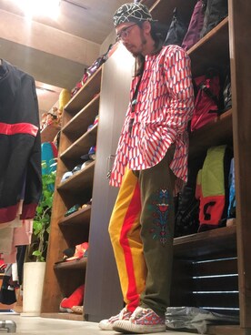 「JULIEN DAVID（ジュリエンデビッド）のアイテム（シューズ）」を使った、りょうさん（メンズ・171cm）の春コーディネート
