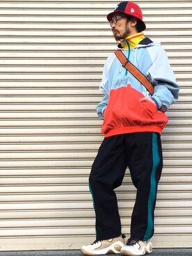 「ALDIES（アールディーズ）のアイテム（ナイロンジャケット）」を使った、りょうさん（メンズ・171cm）の秋コーディネート
