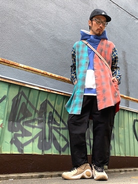 「ELDORESO（エルドレッソ）のアイテム（帽子）」を使った、りょうさん（メンズ・171cm）の冬コーディネート