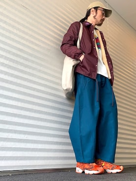 「ALDIES（アールディーズ）のアイテム（ナイロンジャケット）」を使った、りょうさん（メンズ・171cm）の冬コーディネート