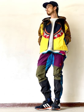 「ELDORESO（エルドレッソ）のアイテム（帽子）」を使った、りょうさん（メンズ・171cm）の冬コーディネート