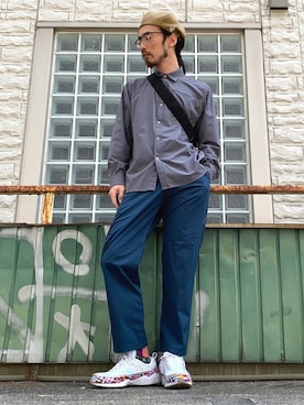 「ベレー帽推奨委員会」｜「アイテム（キャップ）」を使った、りょうさん（メンズ・171cm）の春コーディネート